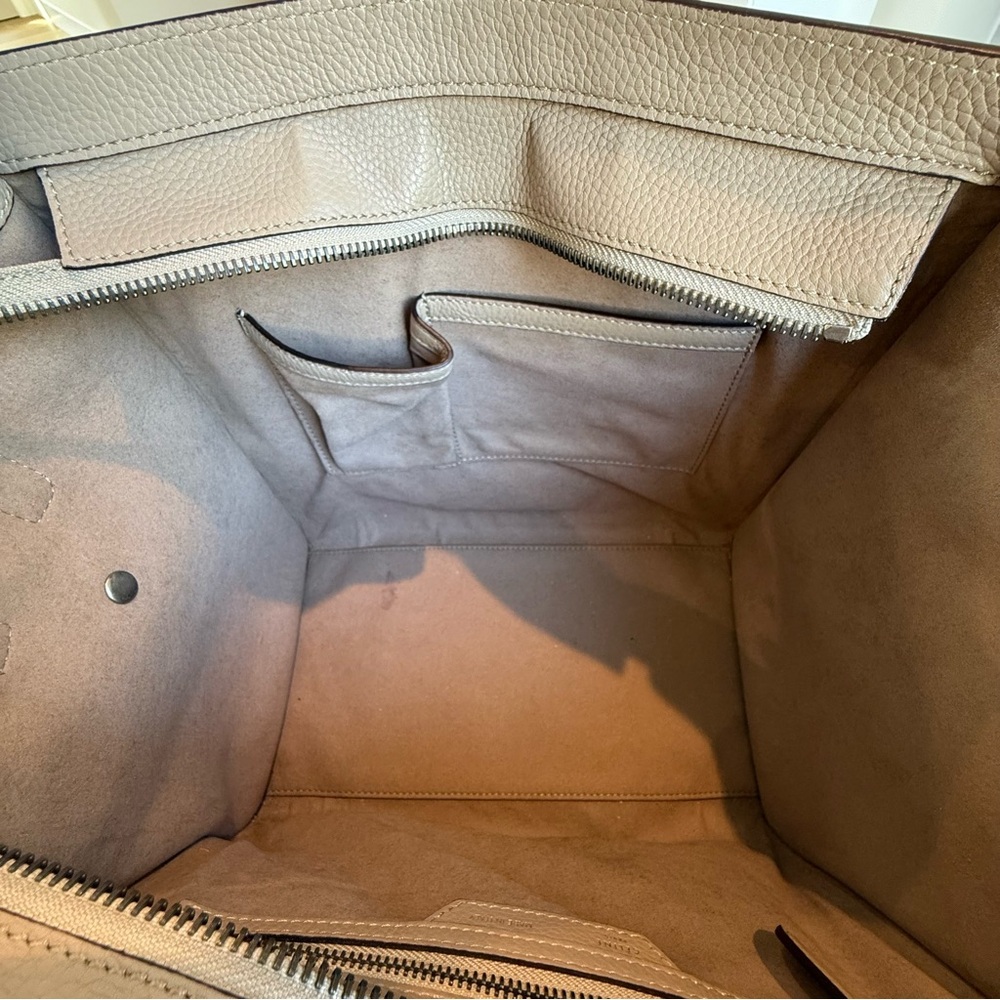 Celine Tan Luggage Bag Grainy Leather Mini - Picture 9 of 12